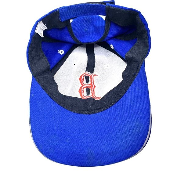 Boston Red Sox Royal Blue Embroidered Logo Baseball Cap Fitted Hat Adjustable - Picture 2 of 8